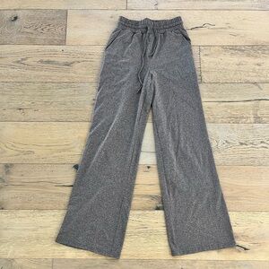 High waisted stretch pockets brown tan tan flare lounge pants medium travel